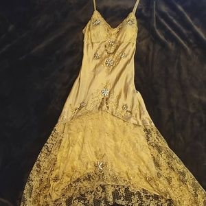 Sue Wong Silk Beaded Dress